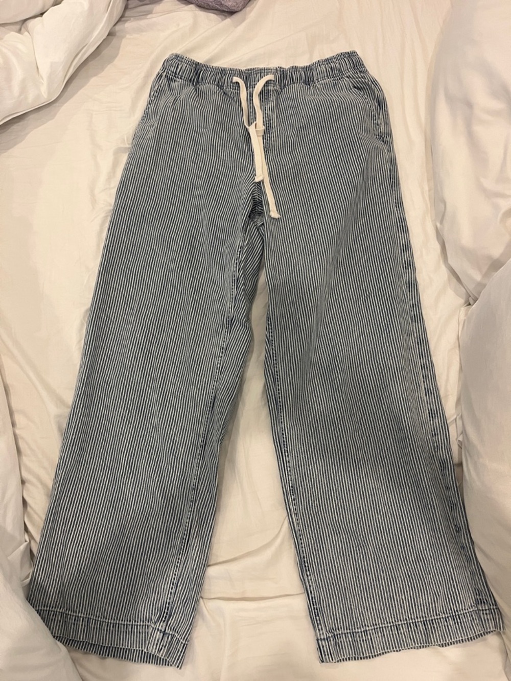 Gap Drawstring Pinstripe pants - Blue